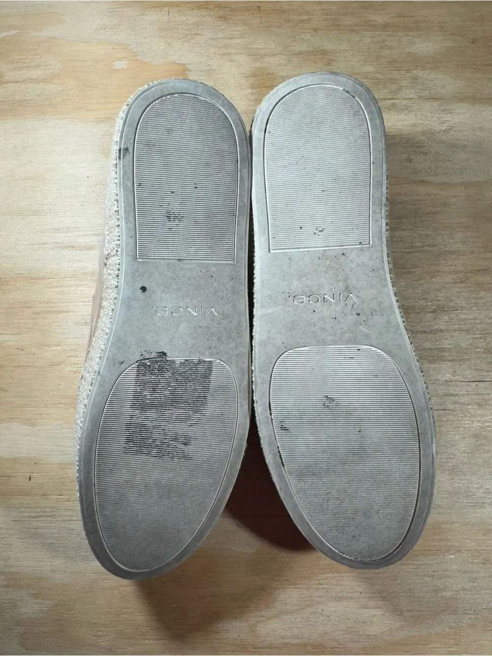 Vince Taupe Suede Slip-On Platform Sneakers Women’s Size 8